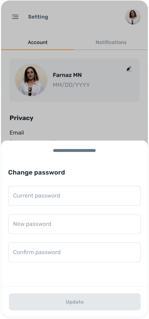 Change password